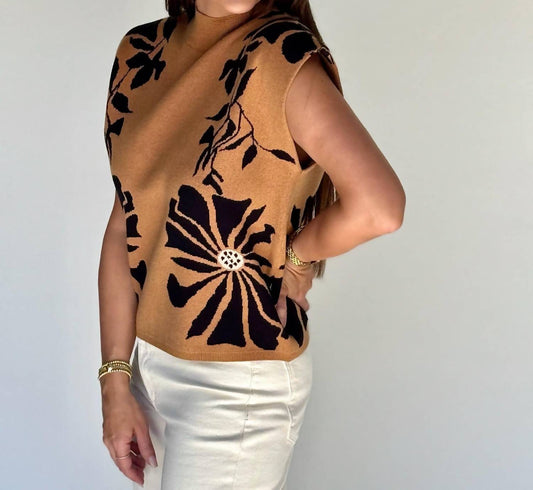 Entro - Ashton High Neck Knit Pullover Top