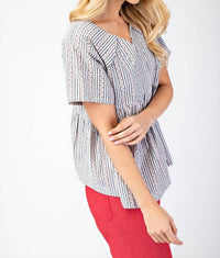 Gigio - Short Sleeve Babydoll Top