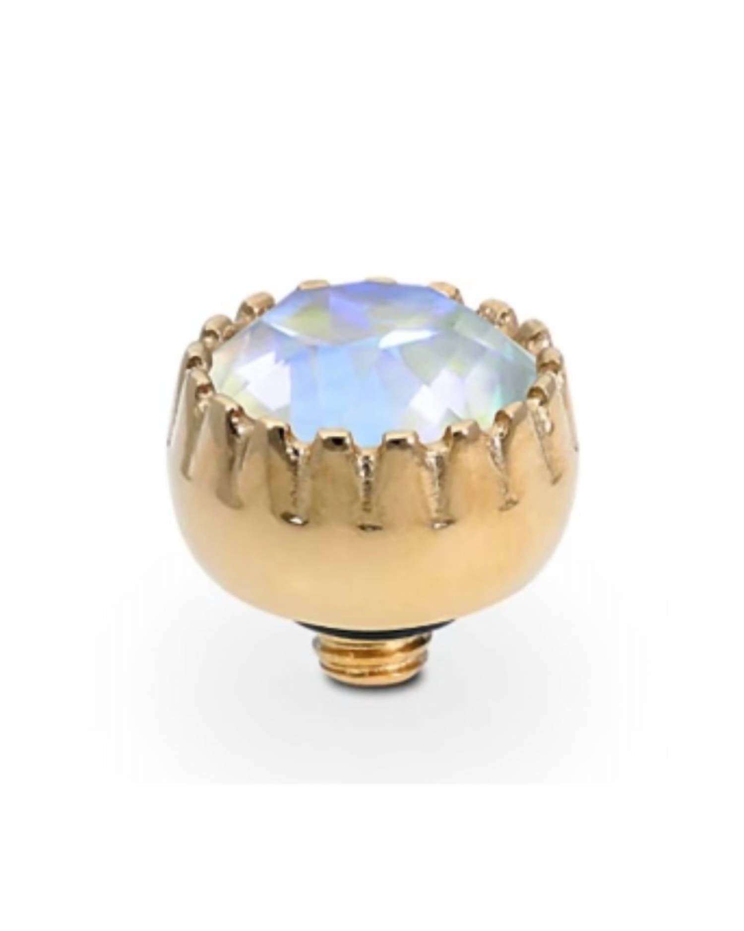 Qudo Women's London Topper 8mm in serene gray delight rosegold - women's jewelry