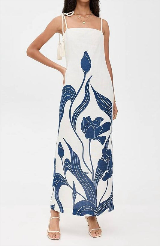 Andres Otalora - Pasos De Jardín Linen Maxi Dress