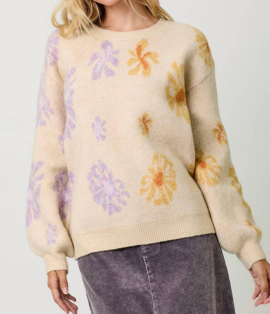 Mystree - Floral Pullover Sweater