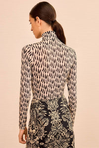 Ulla Johnson - Aurelia Jersey Long Sleeve Turtleneck Top