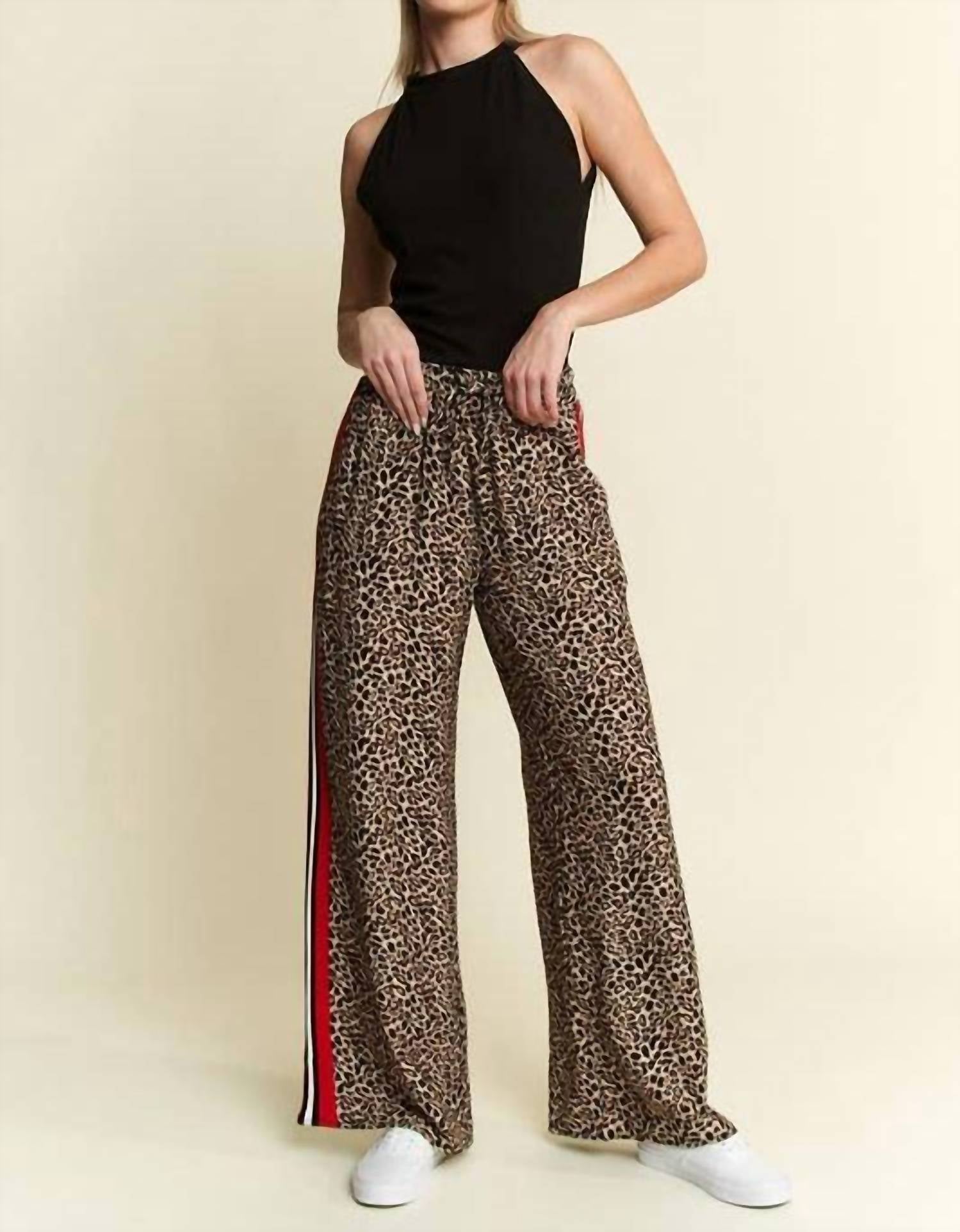 Jade By Jane - Leopard Contrast Trouser