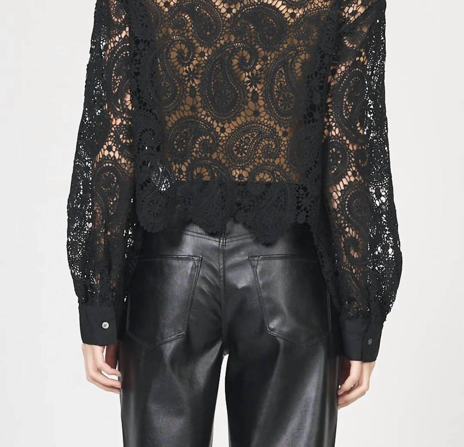 Dear John Denim - Suzette Lace Button Down Top