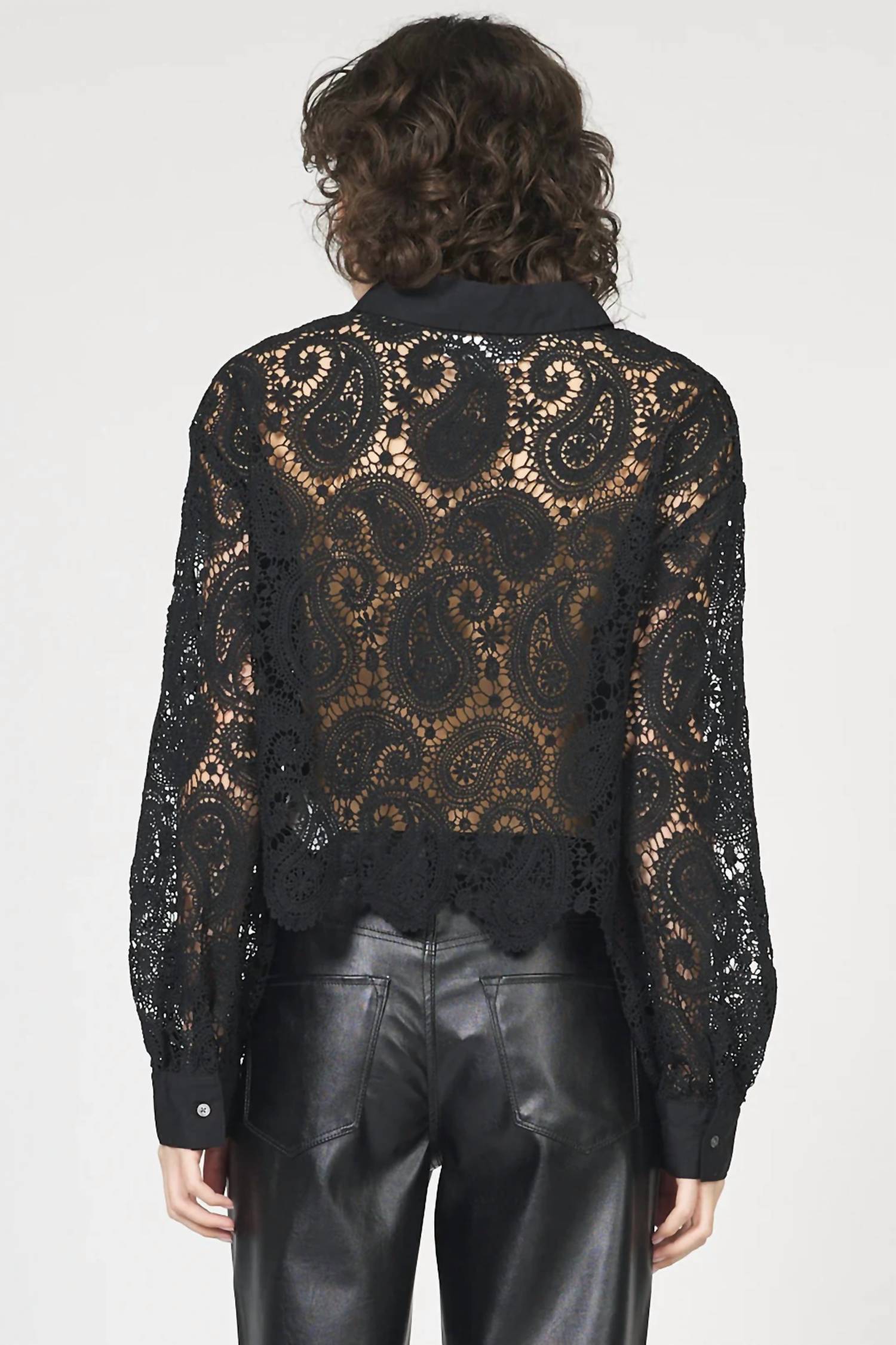 Dear John Denim - Suzette Lace Button Down Top