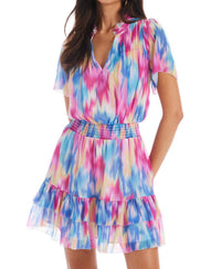 ALLISON NEW YORK Clara Mini Dress in rainbow haze - women's dress - alternate view