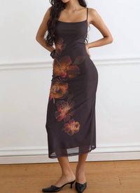 Motel Rocks - Nori Vibrant Lotus Print Midi Dress