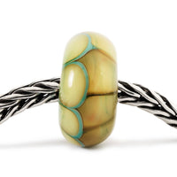 Trollbeads Women's Glass Bead Charm in aqua edge pumpkin - women's jewelry - detail view