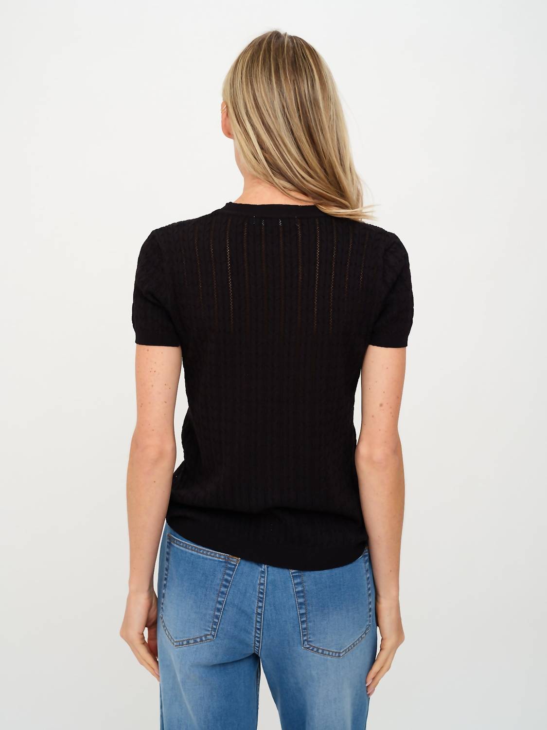 Six/Fifty - Natasha Cable Knit Top