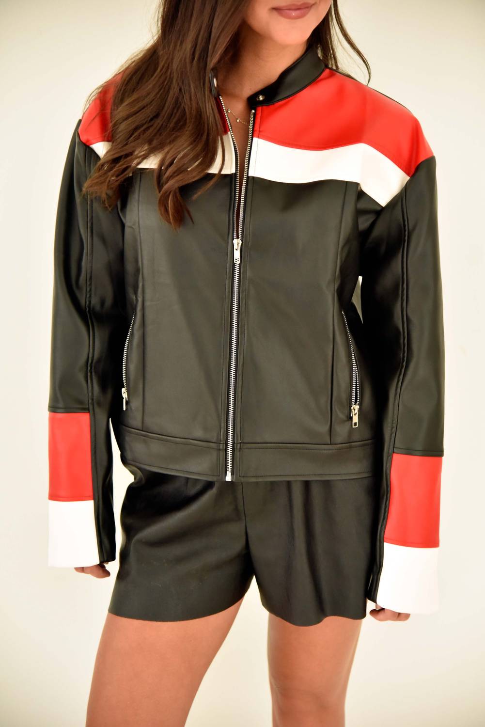 Klesis - Biker Zip Up Leather Jacket
