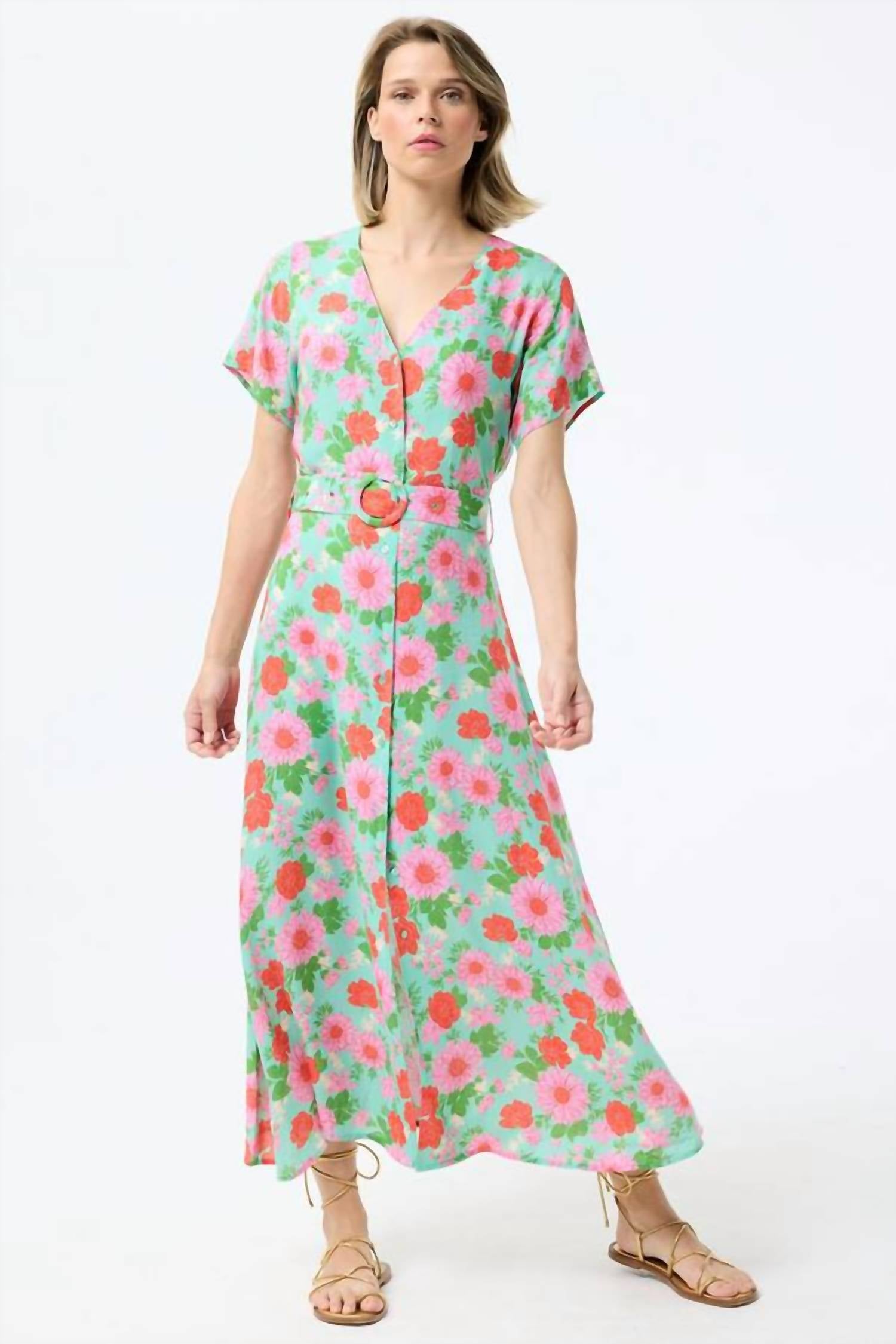 Leo & Ugo - Viscose Long Printed Dress