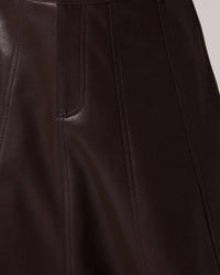 Astr - Zhuri Faxu Leather Midi Skirt