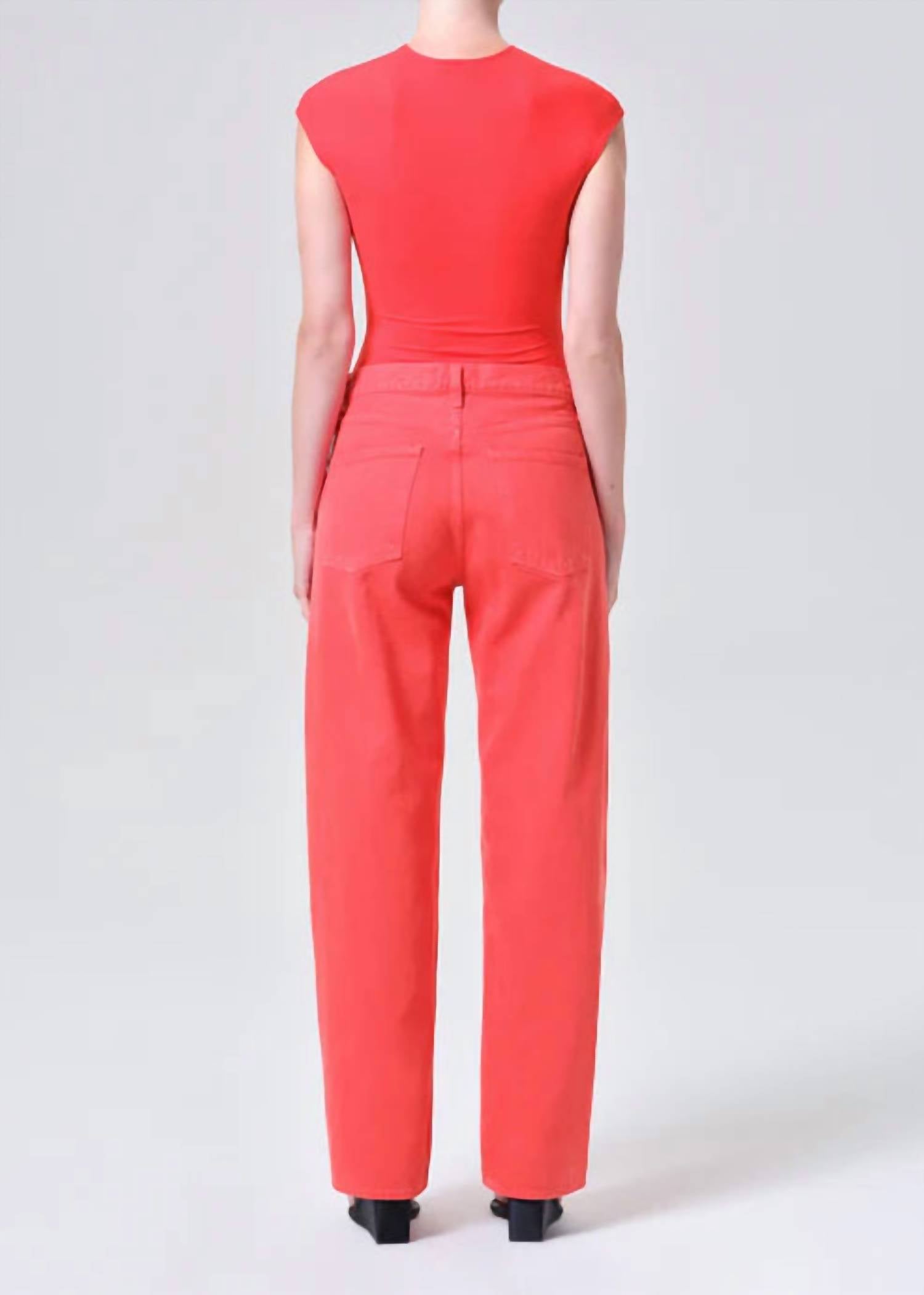AGOLDE Arc Wide Leg Jean in carnival - women's jeans - detail view