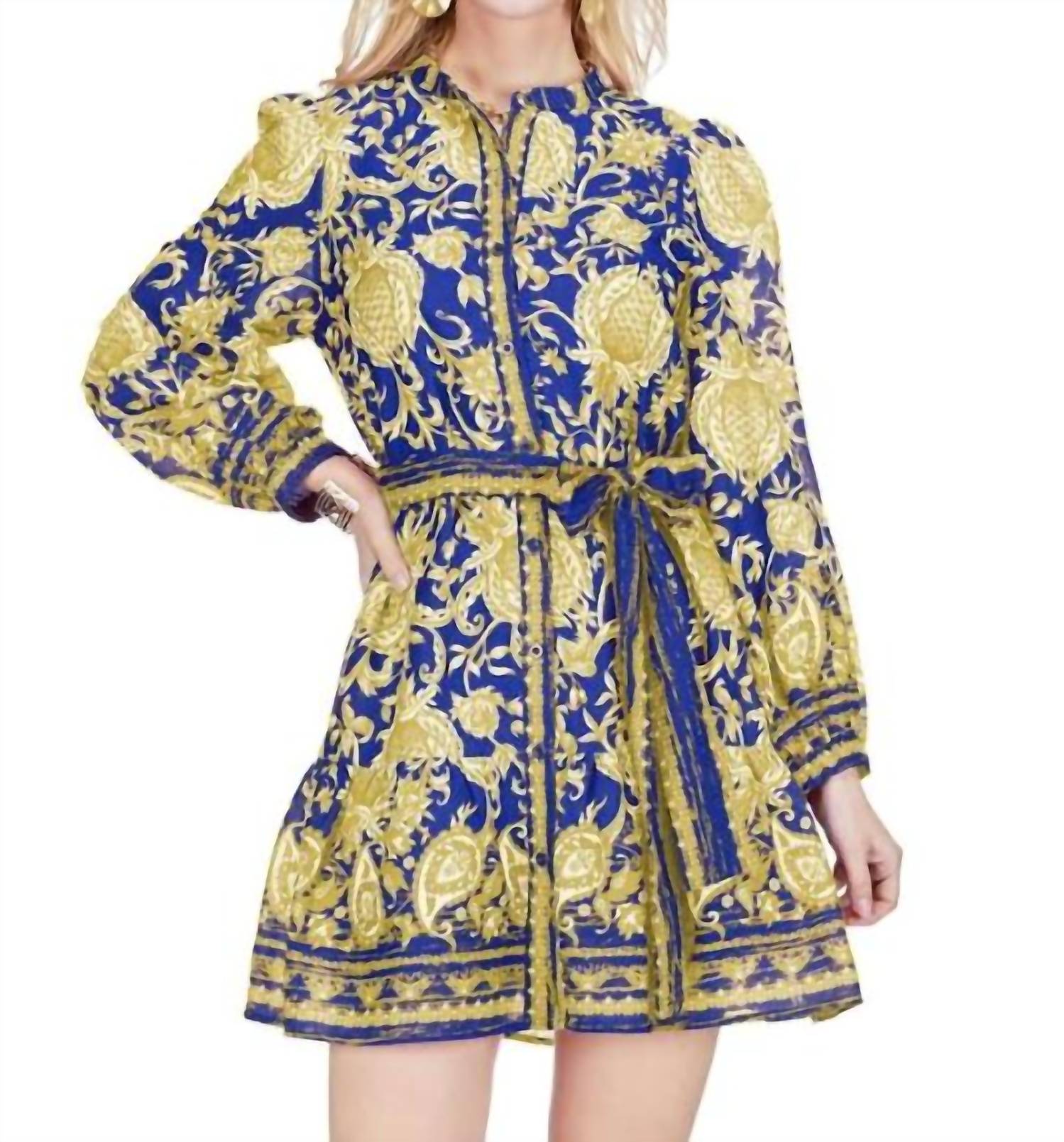 Joy Joy - Button Front Flutter Hem Dress
