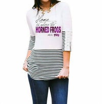 Gameday Couture - TCU Button-Lace Top