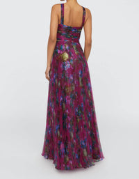 Theia - Naveen Pleated Gown