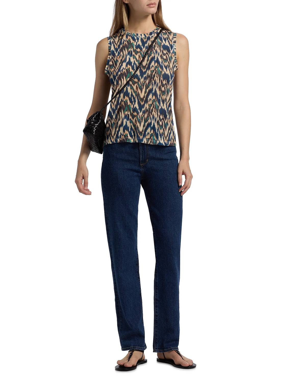 Ulla Johnson Ines Sleeveless Top in riverslate - women's tank top - view 5