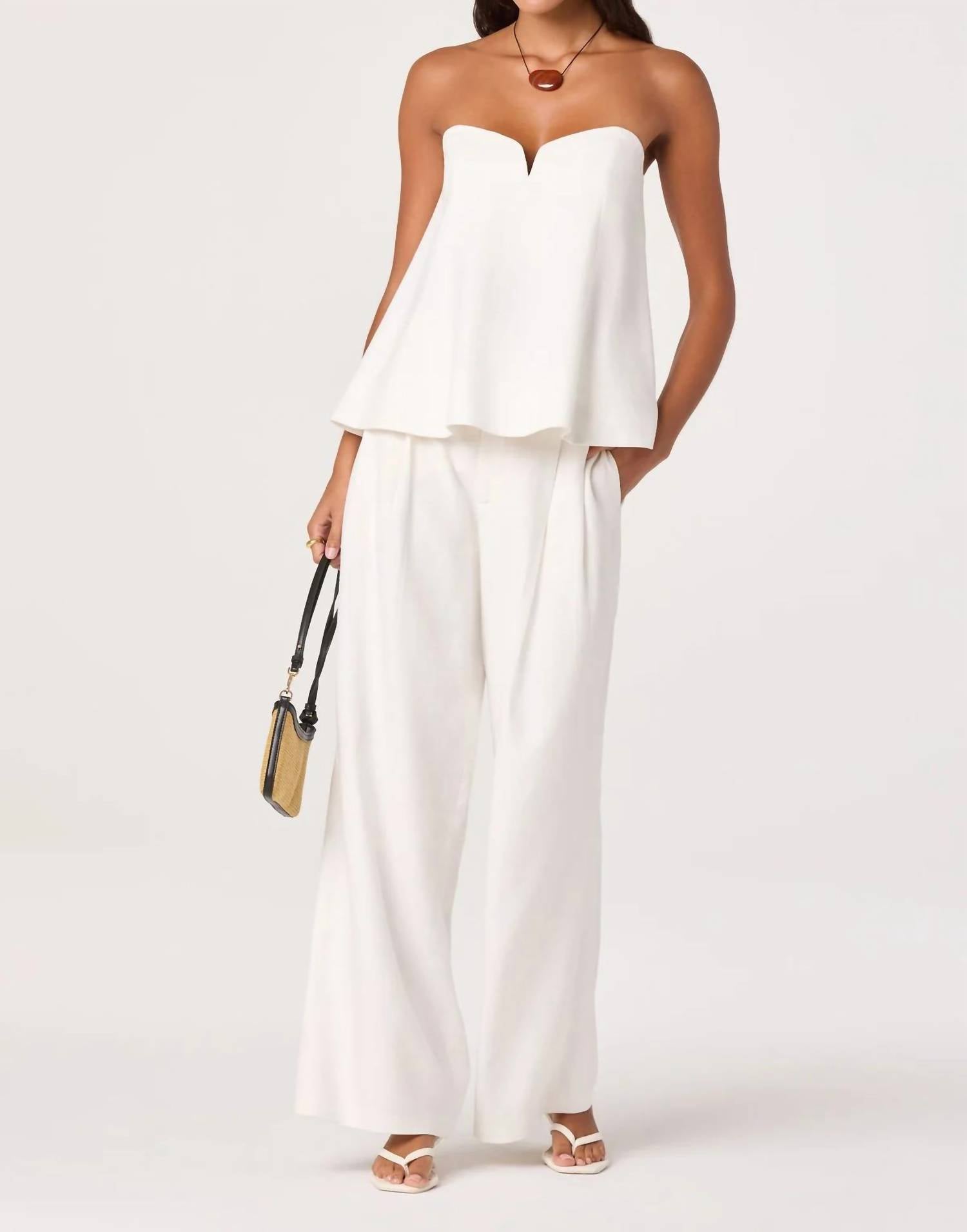 Astr - Women's Talulla Wide Leg Linen Pant