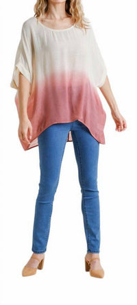 Umgee - Ombre Dolman Sleeve Top