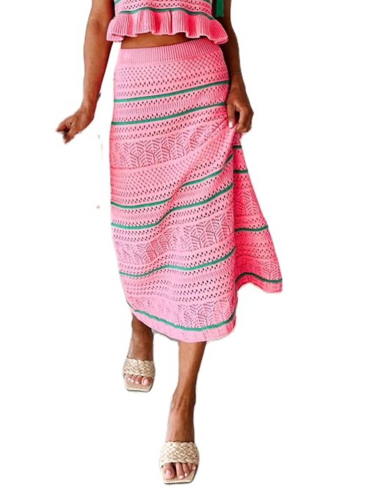 Day + Moon - Sweater Midi Skirt