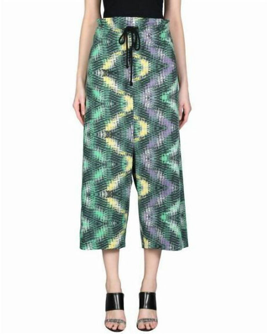 M Missoni - Women's Printed High Waist Oversized Casual Pant