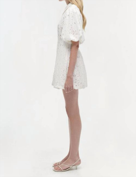 Simkhai - Cleo Balloon Pintuck Mini Dress