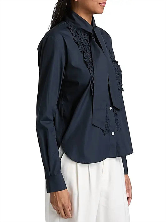Twp - Connor Long Sleeve With Tie Blouse