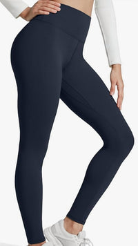 Papillon Fleece Lined Leggings in navy - women's pants