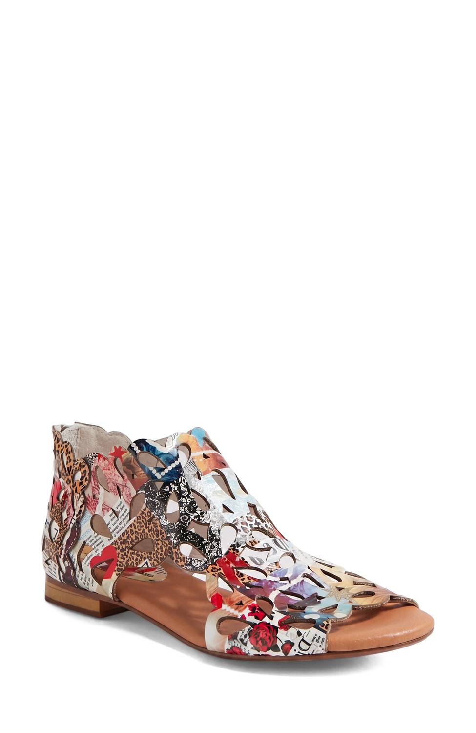 Django & Juliette - Women's Pietro Flat Leather Sandals