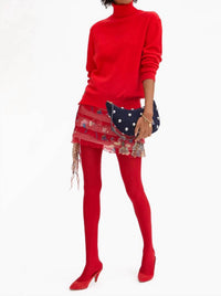 Clare V. - Women's Lune Suede Shoulder Bag With Studs
