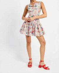 En Saison - Boat Neck Mini Dress
