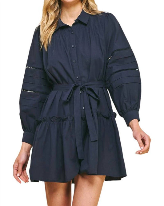 Pinch - Take a Chance Buttondown Belted Mini Dress