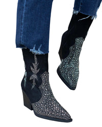 Very G - Women's Lux Rhinestone Booties