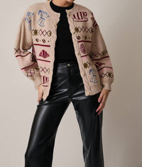 Sunday Edition Cozy Cafe Cardigan in oatmeal - women's cardigan - view 6