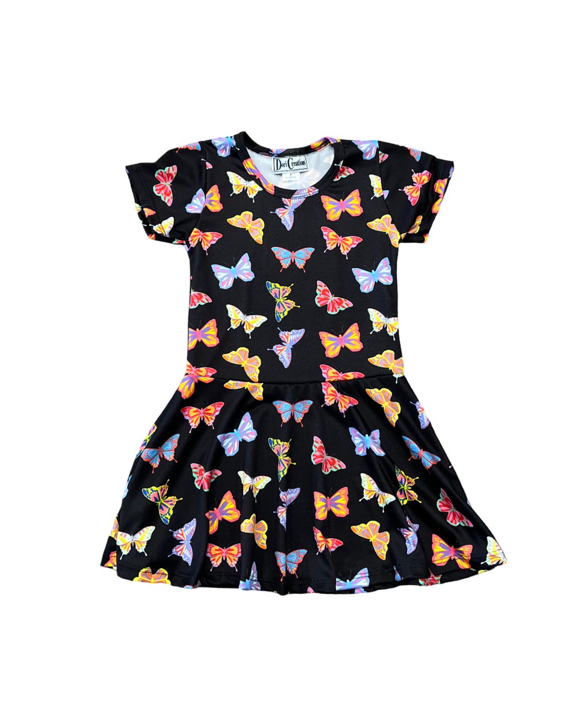 Dori Creations - Girl's Short Sleeve Butterfly Dress