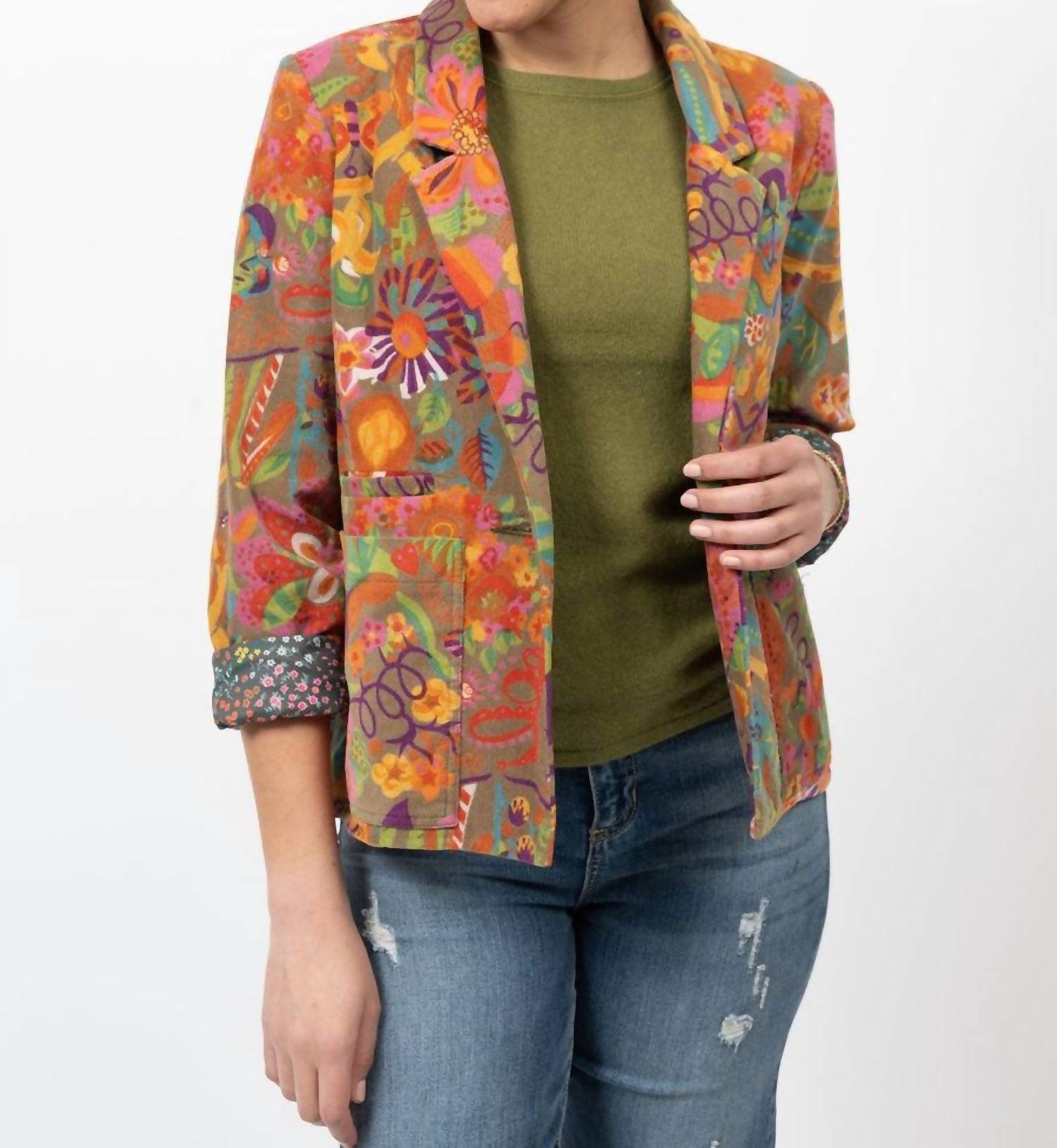 Ivy Jane - Corduroy Print Jacket