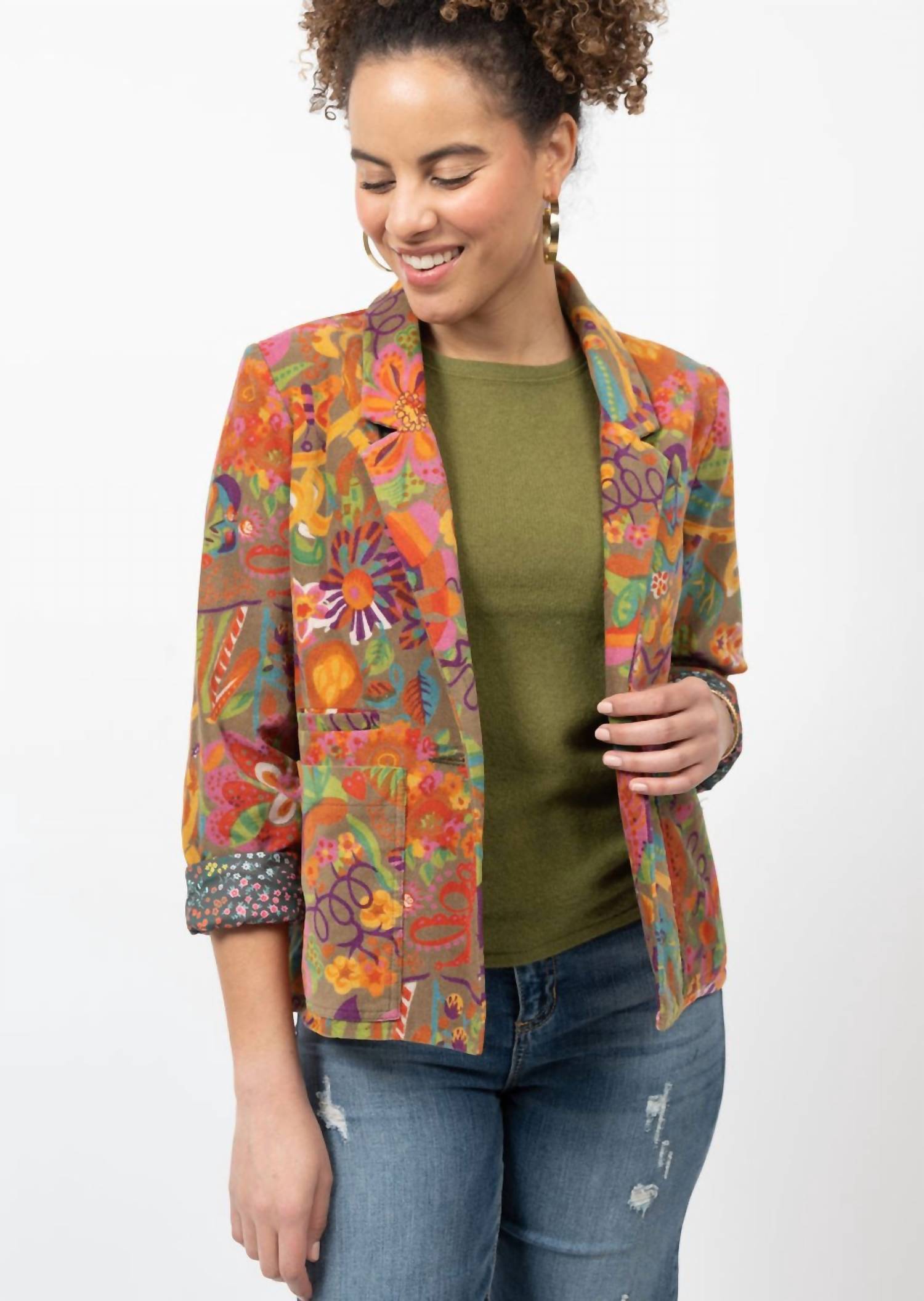 Ivy Jane - Corduroy Print Jacket