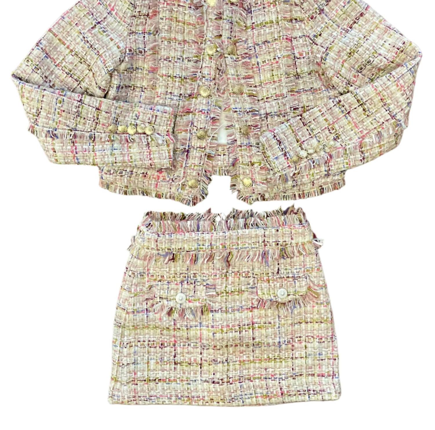 Katie J Nyc - Girls Lurx Boucle Skirt