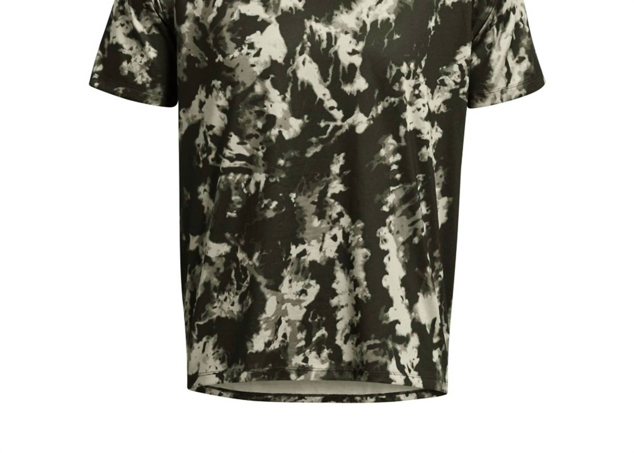 UNDER ARMOUR Men's Tech Abc Camo T-shirt in green - men's t-shirt