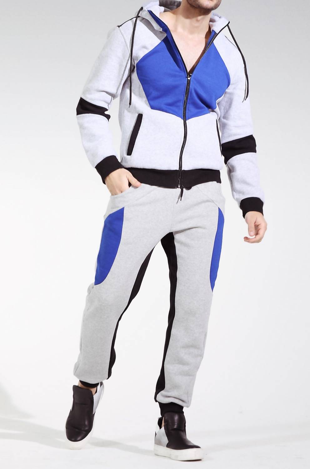 The Athletic Side Of Us - The Builder Set – Organic Cotton Zip Hoodie & Tapered Sweatpants
