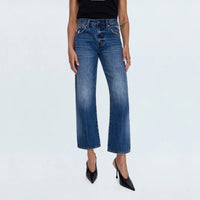 Pistola - Lexi Mid Rise Bowed Straight Jean