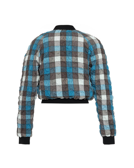 Theo The Label - Women's Calypso Plaid Bomber Jacket