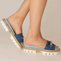 Cynthia Richard - Women's Bardot Fabric Sandal