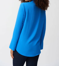 Joseph Ribkoff - Eggshell Straight Top With Button Detail