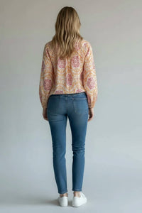 Elan - Print Button Blouse