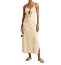 Dress To - V-neck Front Tie Long Dress