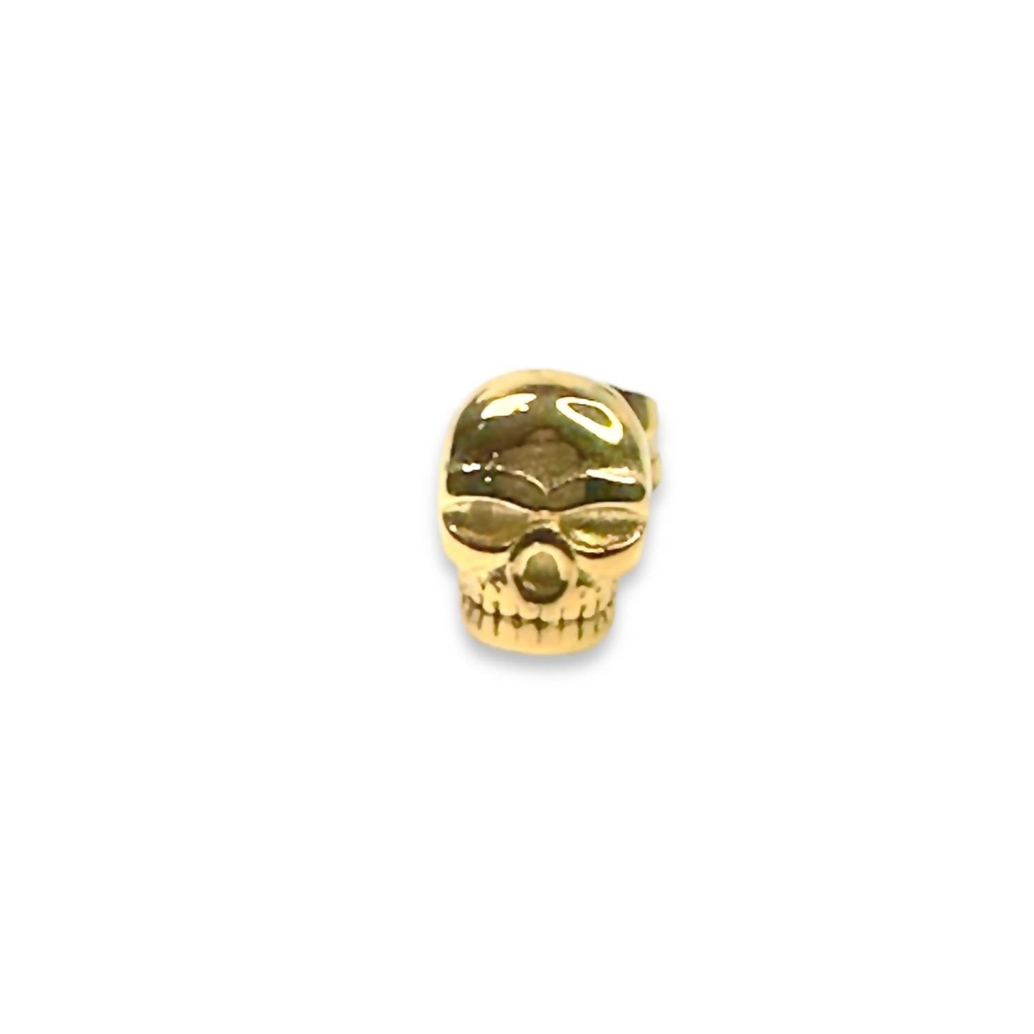 Jagged Halo Jewelry - Women's Micro Skull Stud Earrings