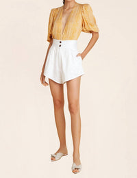 SOLID PLEATED SHORT
