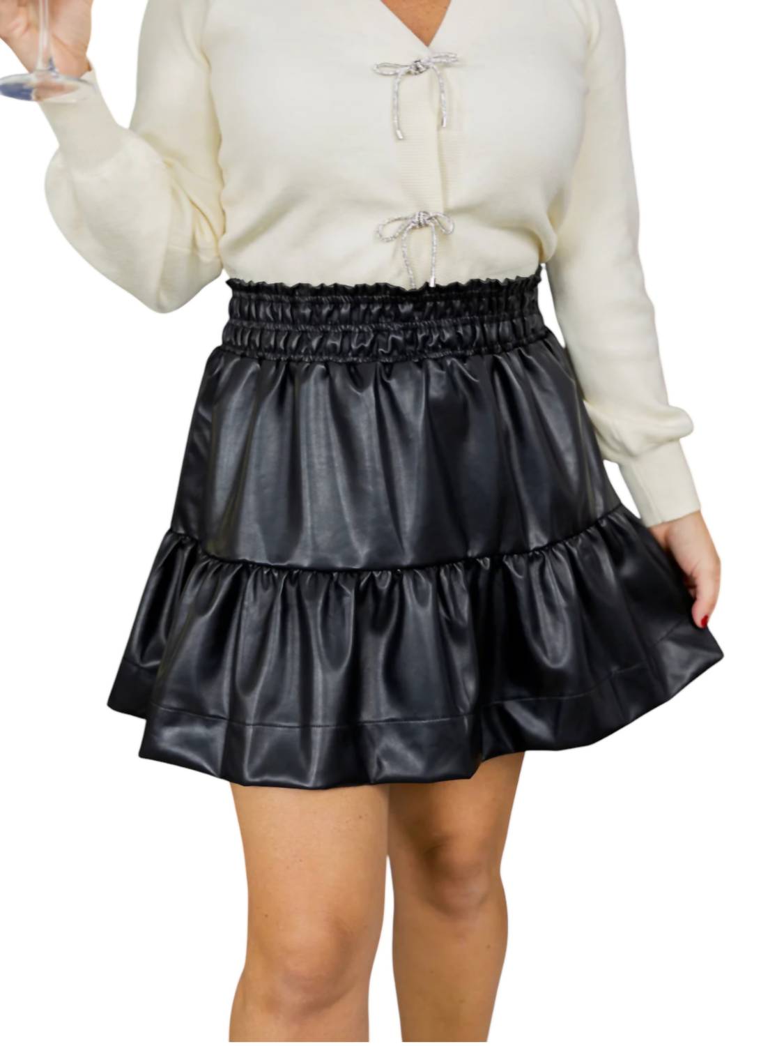 Thml - Tiered Leather Skirt