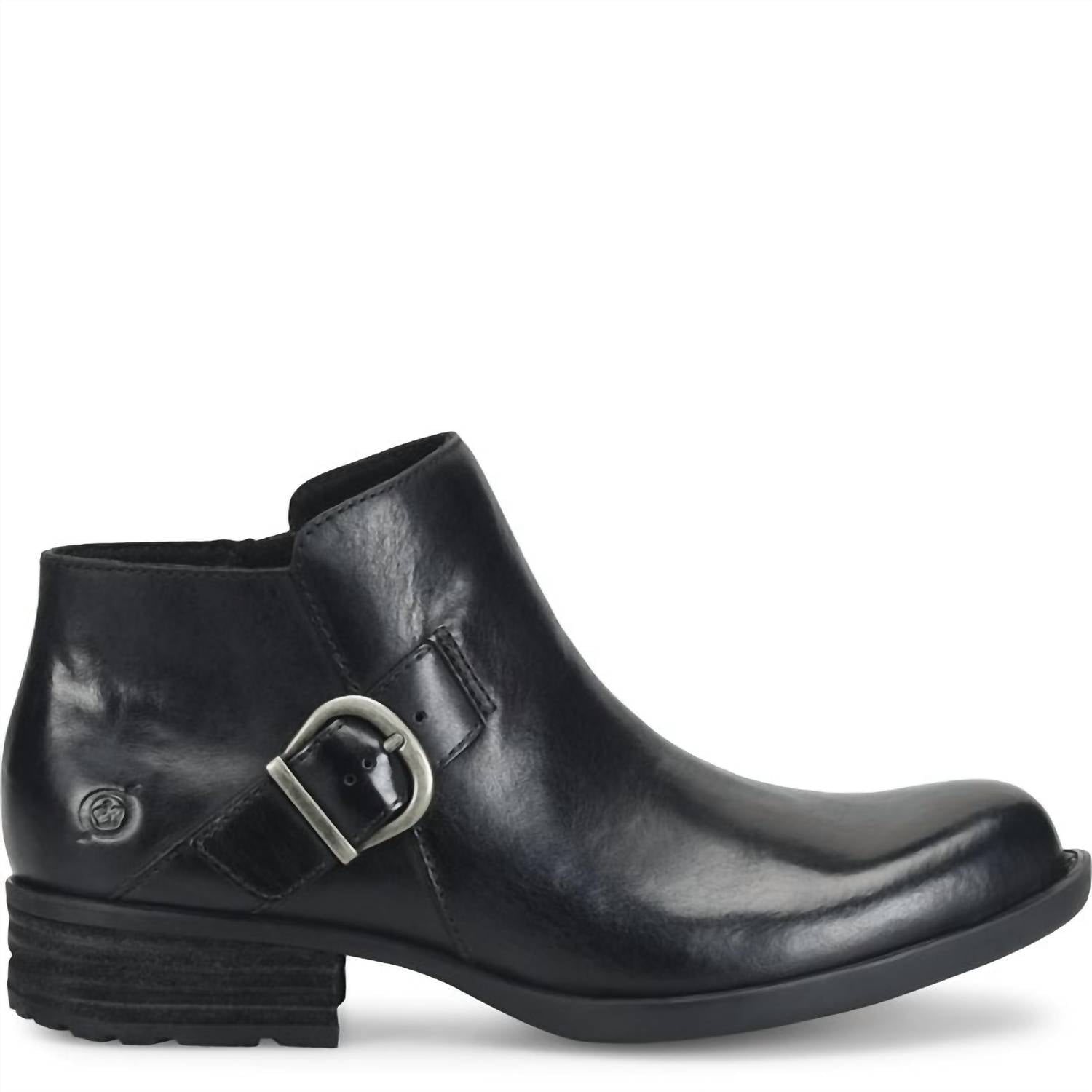 BONDI BORN Women's Kace Buckle Bootie in black - women's shoe